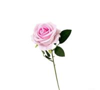 Artificial Rose with Accurate Botanical Representation and Flexible Stem for Bridal Bouquet Assembly Wedding Home Table Hotel Decor (light pink)