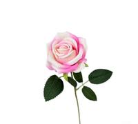 Artificial Rose with Accurate Botanical Representation and Flexible Stem for Bridal Bouquet Assembly Wedding Home Table Hotel Decor (deep pink)