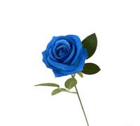 Artificial Rose with Accurate Botanical Representation and Flexible Stem for Bridal Bouquet Assembly Wedding Home Table Hotel Decor (blue)