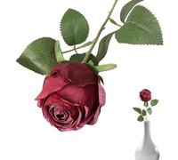 Artificial Roses, Simulated Roses with Burned Edges, Home Decoration for Living Room, Wedding, Birthday, Valentine's Day, Proposal, Reception, Table, Study Bedroom, Photos Retro Style