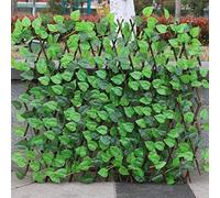 Artificial Screening Ivy Leaf Hedge Panels On Roll Privacy Garden Fence Artificial Leaf Screening,Expanding Trellis Fence Roll with Ivy Leaves,Protected Privacy Hedging Wall Landscaping Garden Fence