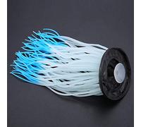 Artificial Silicone Sea Anemone Coral Aquarium Ornament, Luminous Blue Decoration for Fish Tank, Freshwater Saltwater