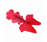 Artificial Silicone Small Fish for Aquarium Funny Fish Tank Ornament, Realistic Simulation for Tank Decoration, Non- Material for and Salt Water (No. 5 Red Goldfish)