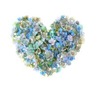 Artificial Silk Daisy Small Flower Heads Picks, 1" Faux Mini Flowers for Wedding Party Shoes Hats DIY Wreath Decor, Bulk Fake Wildflowers for Crafts Cake Vase (100, Mixed Blue)