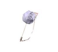 Artificial Silk Flower Boutonniere with Metal Brooch Pin for Wedding Engagement Ceremonies Formal Suit Gowns Accessories Silk Corsage Flower for Wedding
