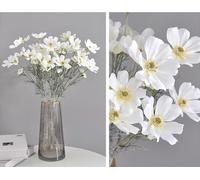 Artificial Silk Flower Cosmos - 4 Pcs Wildflowers for Wedding Table Centerpieces & Home Decor, 23.6'' High