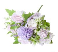 Artificial Silk Hydrangea Peony Rose Bouquet Nordic Style For Wedding Photography Props Home Decoration Elegant Blue White Purple Pink Green Flowers 25cm Length Pack Of 5(H)
