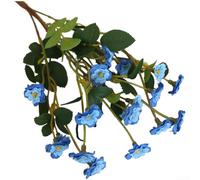 Artificial Silk Rose Bouquet,Handmade Floral Arrangement for Wedding,Home Event Decor,36 cm Tall,Vibrant Colors Including Blue,White,Pink,(Blue)