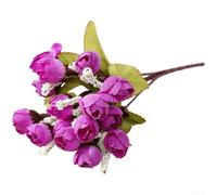 Artificial Silk Rose Bouquet Wedding Bridal Handheld Flowers Home Decor, Match Any Decor or Occasion(G)