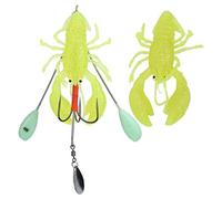 Artificial Simulation Large Lobster Lure Bait Deep Sea Trolling Fishing Accessory Realistic Movement PVC Material 3 Colors All Waters (Yellow)