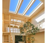 Artificial Skylight Sunlight Lamp, Smart Blue Sky Light Ceiling Lamp, Flush Mount Natural Light Skylight, Simulate Sunlight Irradiation, Artificial Window Light