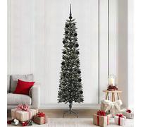 Artificial Slim Christmas Tree With Stand Green Pvc
