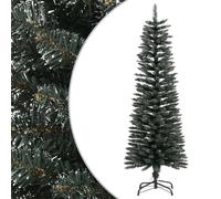 Artificial Slim Christmas Tree With Stand Green Pvc