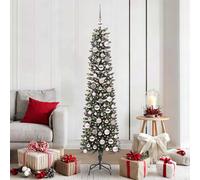 Artificial Slim Christmas Tree With Stand Green Pvc