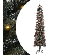 Artificial Slim Christmas Tree With Stand Green Pvc