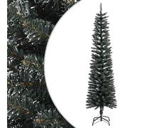 Artificial Slim Christmas Tree with Stand Xmas Tree Decor Green PVC vidaXL