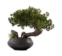Artificial Small Bonsai Tree Indoor Simulation Bonsai Tree Ceramic Potted Artificial Bonsai Tree Green Plant Ornaments Home Office Desktop Decoration Living Room Fake Plant Greenery Decor
