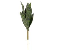 Artificial Snake Plant Green Leaf Ornament, Tabletop Decor | PEVA Plastic Foliage, Lifelike Realistic Texture, Lightweight Placement, Suitable for Planters, Vases, Offices