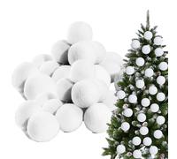 Artificial Snow Balls for Battle - 30 Pieces Fun Artificial Home Decoration - Indoor Snow Battle Set for Birthday Special Occasions New Year Companies