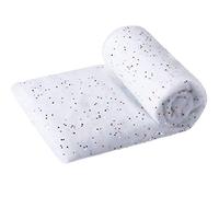 Artificial Snow Blanket, 30x40in White Sequin Photo Prop | Cut-to-shape soft fabric creates winter wonderland scenes, glittering sequins catch light for magical photos, drape over tabl