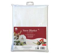 Artificial Snow Blanket - White Fake Snow Sheet 2.4m x 90cm - Christmas Decoration Scene Setter for Window Displays, Table Tops, Under Tree, Nativity Scenes, Crafts & Winter Wonderland Décor