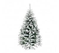 Artificial Snow-Covered Christmas Tree 210 cm with 1078 Branches, Perfect for Indoors, Ready to Be Decorated with Lights and Christmas Ornaments with Metal Base and Easy Coupling Diameter 110 cm