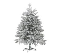 Beliani Artificial Snowy Christmas Tree FORAKER 120 cm White, White