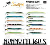 ARTIFICIAL SPINNING SEASPIN MOMMOTTI 160 S BAIT MINNOW LONG JERK BARRACUDA GR...