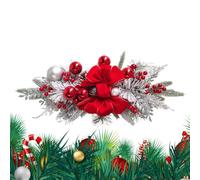 Artificial Stairs Christmas Garland Lights - Cordless Christmas Swag Prelit Swag Stairway | Cordless, Lighted Stairway Garland for Decor
