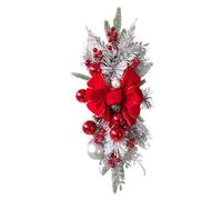 Artificial Stairs Christmas Garland Lights - Stairway Swag LED Artificial Rails Swag Wreaths | Christmas Wreaths Staircase Decoration for Front Door Wall Window Stair Home