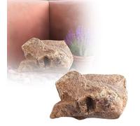 Artificial Stone Decor, Rock Landscaping Decor, Lightweight and Realistic Faux Stone for Aquarium Parks Lawn Garden Patio Porch Decoration (Grey C,1PC)
