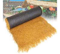Artificial Straw Thatch Roofing Roll, Synthetic Grass Mat for Tropical Theme Decor, 1x12m Waterproof Faux Thatch