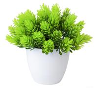Artificial Succulent Plant 14Cm, Plastic Fake Flower Pot
