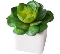 Artificial Succulent Plant Set for Home Office Wedding Table Decoration Faux Succulent Arrangement Plastic Material Realistic (Green)