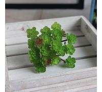 Artificial Succulent Plants, 24 Fork Miniature Artificial Flowers for Home Decoration Landscape Ornaments Tabletop Decor(Green)
