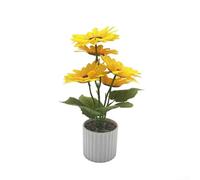 Artificial Sunflowers in Pot for Interior Styling with Naturalistic Appearance Suitable for Modern Farmhouse or Contemporary Spaces