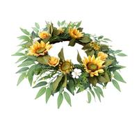 Artificial Sunflowers Wreath Realistic Flower For Front Door Farmhouses Garden Thanksgiving Wedding Decoration Front Door