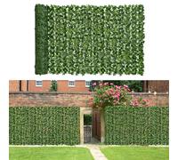 Artificial Sweet Potato Leaf Privacy Screen 1m × 3m Simulated Green Hedge Panel Realistic Leaf Design UV-Resistant Indoor/Outdoor Wicker Covering Ideal for Balcony, Wall, and Garden Decor