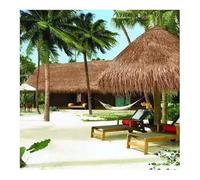 Artificial Synthetic Palm Leaves Thatch Panel Straw Roof Thatch thatch roofing for tiki bar 100x50cm/39.3" x 19.6" Simulation Thatched Roof Grass Shed,Multicolor(Size:3M,Color:5#)