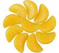 Artificial Tangerine Tangerine Fruit Model Food Sample Fruit Model Real Photography/Photo Props Exhibition Room Decoration Ornament Interior 2 Pieces Set Practical and attractive