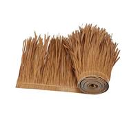 Artificial Thatch 100cmx50cm Straw Roof Thatch Simulation Panel Palm Thatch Roll for Garden Patio Garden Patio Decoration Umbrella Cover(Color1)