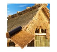 Artificial Thatch Artificial Thatch Straw Roll, Realistic Yellow Palm Thatch, DIY For Duck Blind, Patio, Garden Decor(2x6m)