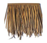 Artificial Thatch Grass Mat - 10pcs Palm Thatch Panels 0.5x0.5m (1.64x1.64ft) - Durable Yellow Synthetic Thatch for Garden Patio Events & Outdoor Decor