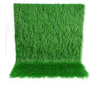 Artificial Thatch Grass Roof,Fireproof Synthetic Palm Thatch Roll,Mexican Artificial Green Palm Straw Roll,For Hut,Hawaiian Party And Bar Decor(1x5m(39.4x197in))