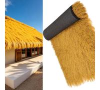 Artificial Thatch Hay Grass Roll,Mexican Artificial Palm Straw Roofing | Fake Hay Straw,Tiki Roof For Patio Pool Beach Tropical Hawaiian Party Décor(1x15m(39.4x590.6in))