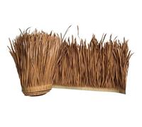 Artificial Thatch Length 10M Mexican Straw Roof Artifical Plastic Retardant Thatch Simulated Fake Grass Garden Patio Covers Fake Plant Roof(Color6)