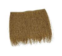 Artificial Thatch Palm Thatch Roll Palm Thatch Runner Roll Straw Mats 50cmx47cm Grass Skirting Roof for Commercial Huts Bar Party Home(Color A Nonflame Retardant)