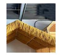 Artificial Thatch Roll, Fireproof Synthetic Thatch Grass for Tiki Bar, Garden, and Patio Decorations