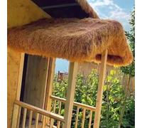 Artificial Thatch Roll for Tiki Bar Roof - 1x10m Yellow Garden Canopy, Tropical Thatch for Patio Umbrella, Outdoor Decor, Fake Palm Leaf Material for Backyard Parties