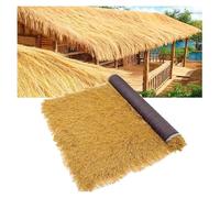 Artificial Thatch Roll - Synthetic Grass Roof for Tiki Bar, Hawaiian Party Decorations, Garden Fence Cover (1.5x8m / 4.9x26.2ft)